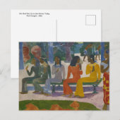 Wir werden heute von Gauguin nicht auf den Markt k Postkarte (Vorne/Hinten)