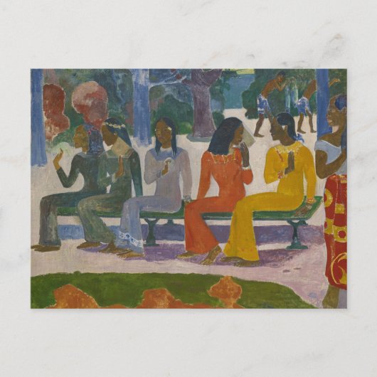 Wir werden heute von Gauguin nicht auf den Markt k Postkarte (Vorderseite)