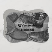 WIR WERDEN HITCHED!!! EINLADUNG (Vorne/Hinten)