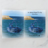 Wir werden Ihre Cat Sea Adventure Bon Voyage Card Karte (Innenseite)