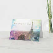 Wir werden immer Paris haben | Romantische Grüße Karte (Vorderseite)