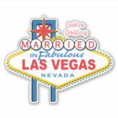 Wir werden in Fabulous Las Vegas Nevada heiraten Aufkleber (Vorderseite)
