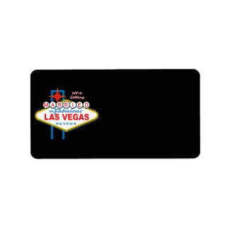 Wir werden in Las Vegas heiraten Adressaufkleber