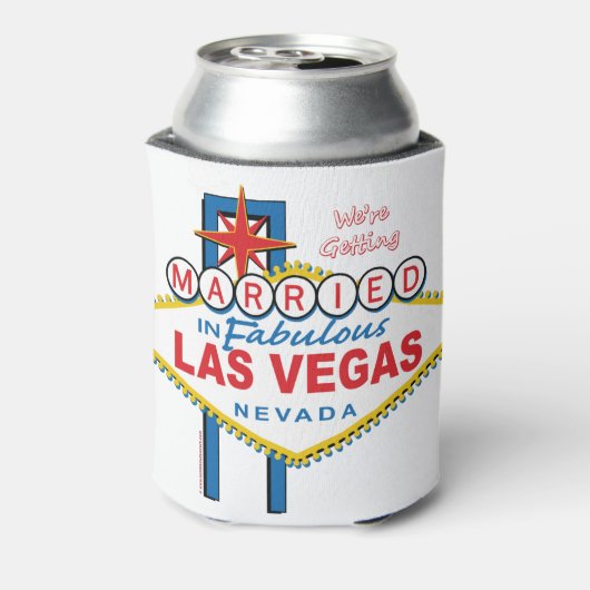 Wir werden in Las Vegas heiraten Dosenkühler (Kanne Rückseite)