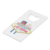 Wir werden in Las Vegas heiraten Geldbeutel Flaschenöffner (Rückseite Schrägansicht)