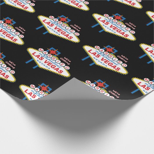 Wir werden in Las Vegas heiraten Geschenkpapier (Ecke)