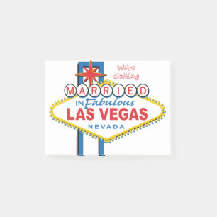 Wir werden in Las Vegas heiraten Post-it Klebezettel