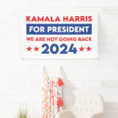 Wir werden Kamala Harris nicht für den Präsidenten Banner (Insitu)