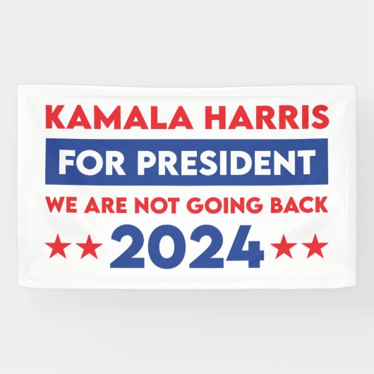 Wir werden Kamala Harris nicht für den Präsidenten Banner (Horizontal)