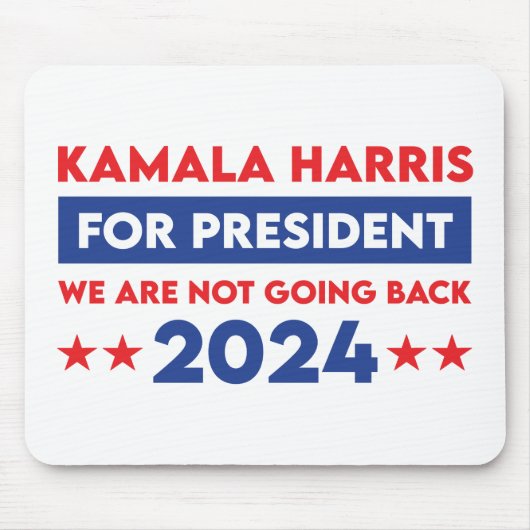 Wir werden Kamala Harris nicht für den Präsidenten Mousepad (Vorne)