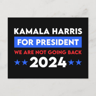Wir werden Kamala Harris nicht für den Präsidenten Postkarte