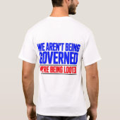 Wir Werden Nicht Regiert T-Shirt (Rückseite)