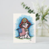 Wir werden nie den 11. September des 11. Dalmatine Postkarte (Stehend Vorderseite)