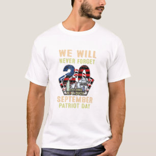 Wir werden nie vergessen Patriotic 911 Twins Tower T-Shirt
