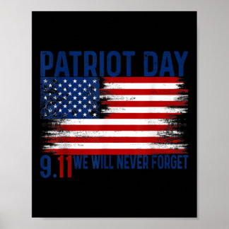 Wir werden niemals den Patrioten zum 21. Jahrestag Poster