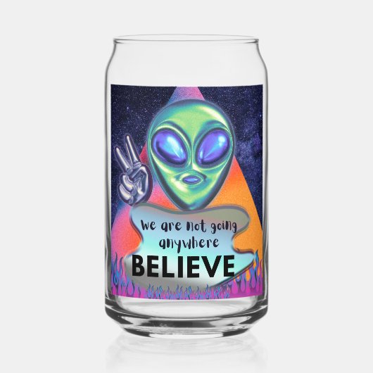 Wir werden nirgendwo glauben dosenglas (Rückseite)