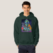 Wir werden nirgendwo glauben hoodie (Vorne ganz)