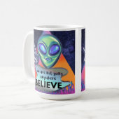 Wir werden nirgendwo glauben kaffeetasse (Vorderseite Links)