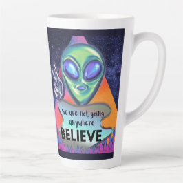 Wir werden nirgendwo glauben milchtasse