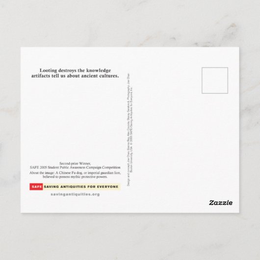 Wir werden Postkarten nie kennen (Rückseite)