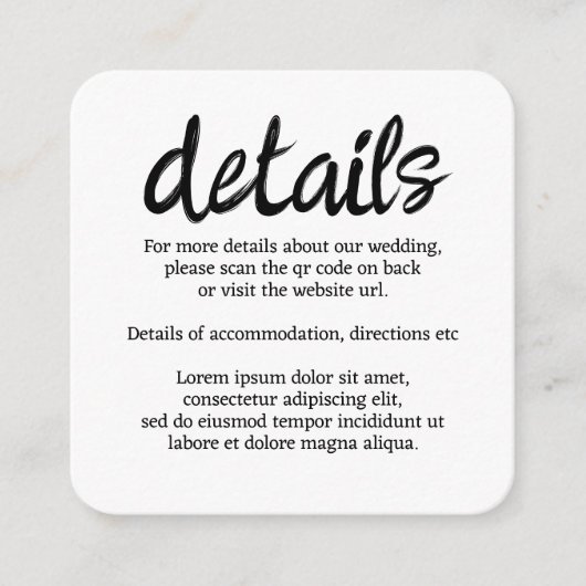 Wir werden sagen, ich moo Kuh Hochzeit QR-Code Begleitkarte (Vorderseite)