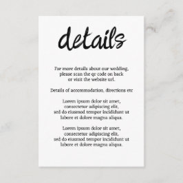 Wir werden sagen, ich moo Kuh Hochzeit QR-Code Begleitkarte