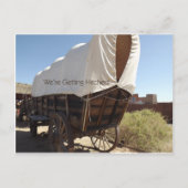 Wir werden Save the Date auf Postkarte zugespitzt (Vorderseite)