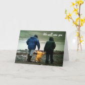 WIR WERDEN SIE FEHLEN UND WÜNSCHEN IHNEN DAS BESTE KARTE (Gelbe Blume)