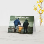 WIR WERDEN SIE FEHLEN UND WÜNSCHEN IHNEN DAS BESTE KARTE (Gelbe Blume)