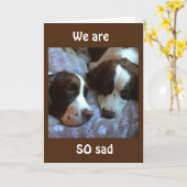 WIR WERDEN SIE SO SEHR VERMISST! KARTE (Gelbe Blume)