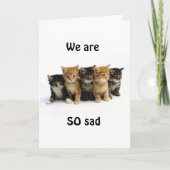 WIR WERDEN SIE SO SEHR VERMISST! KARTE (Vorderseite)