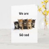 WIR WERDEN SIE SO SEHR VERMISST! KARTE (Gelbe Blume)