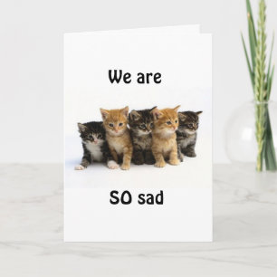 WIR WERDEN SIE SO SEHR VERMISST! KARTE