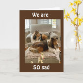 WIR WERDEN SIE SO SEHR VERMISST! KARTE (Gelbe Blume)