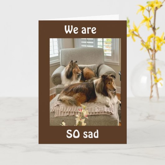 WIR WERDEN SIE SO SEHR VERMISST! KARTE (Gelbe Blume)