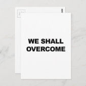 WIR WERDEN ÜBERWINDEN POSTKARTE (Vorne/Hinten)