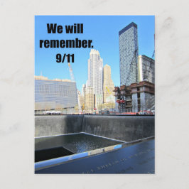Wir werden uns erinnern...9/11 postkarte