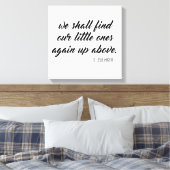 Wir werden unsere Kleinen wieder oben über Zelie f Leinwanddruck (Insitu (Schlafzimmer))