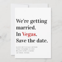Wir werden verheiratet Vegas Hochzeit speichern da