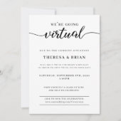 Wir werden Virtual Quarantine Wedding Einladung (Vorderseite)