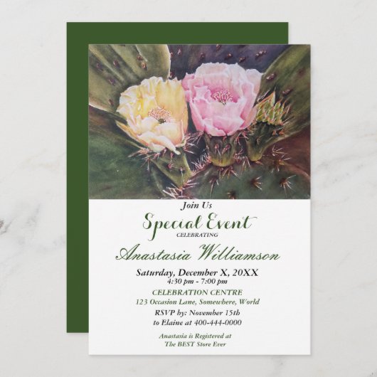 WIR WERDEN ZU ZWEI PARTY EREIGNISSEN EINLADEN EINLADUNG (Vorne/Hinten)