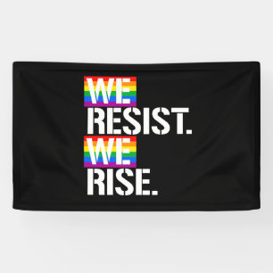 Wir widersetzen uns uns steigen - - LGBTQ Banner