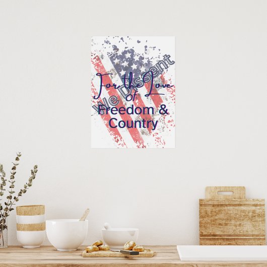 Wir widersprechen aus Liebe zum Land Plakat (Küche)