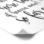 Wir wissen, dass du heute hier sein würdest 8x10 M Poster (Ecke)