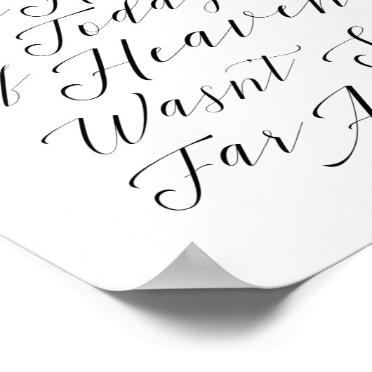 Wir wissen, dass Sie hier sein Script Memorial unt Poster (Ecke)