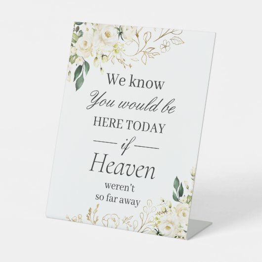 Wir wissen, dass Sie hier sein würden, grüne weiße Sockelschild (Vorderseite)