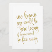 Wir wissen, dass Sie hier zu erschwinglichen Hochz Einladung (Vorne/Hinten)