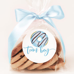 Wir wissen nicht Geschlecht Enthüllung Team Junge Runder Aufkleber