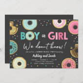 Wir wissen nicht, Junge oder Mädchen Geschlecht of Einladung (Vorne/Hinten)