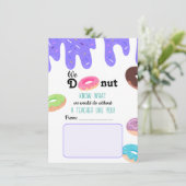 Wir wissen nicht Lehrer Danke Karte (Stehend Vorderseite)